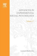 Cover: Advances in Experimental Social Psychology - Academic Press