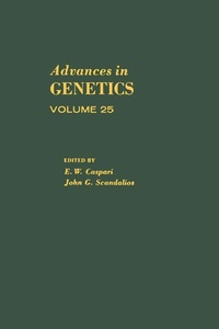Enlarge image Cover: Advances in Genetics - Academic Press