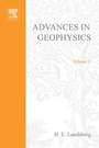 Cover: Advances in Geophysics - Academic Press