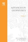 Cover: Advances in Geophysics - Academic Press