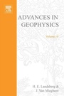 Cover: Advances in Geophysics - Academic Press