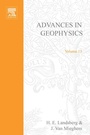 Cover: Advances in Geophysics - Academic Press