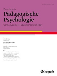 Abbildung von: Zeitschrift für Pädagogische Psychologie - Hogrefe