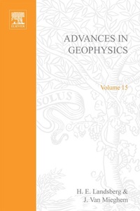 Enlarge image Cover: Advances in Geophysics - Academic Press