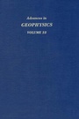 Cover: Advances in Geophysics - Academic Press