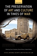 Cover: The Preservation of Art and Culture in Times of War - OUP eBook