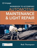 Cover: Student Workbook for Automotive Maintenance & Light Repair - Delmar Cengage Learning
