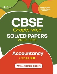 Abbildung von: Cbse Chapterwise Solved Papers 2022-2010 Accountancy Class 12th - Arihant Publications India Limited