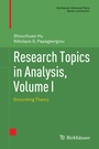 Cover: Research Topics in Analysis, Volume I - Birkhäuser