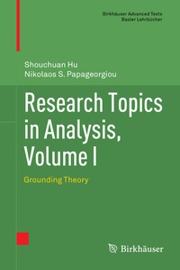 Enlarge image Cover: Research Topics in Analysis, Volume I - Birkhäuser