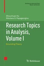 Cover: Research Topics in Analysis, Volume I - Birkhäuser