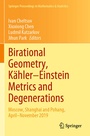 Cover: Birational Geometry, Kähler-Einstein Metrics and Degenerations - Springer
