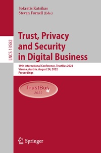 Abbildung von: Trust, Privacy and Security in Digital Business - Springer