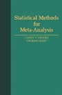 Cover: Statistical Methods for Meta-Analysis - Academic Press