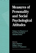 Cover: Measures of Personality and Social Psychological Attitudes - Academic Press