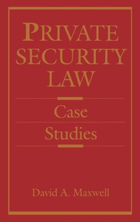 Enlarge image Cover: Private Security Law - Butterworth-Heinemann