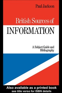 Enlarge image Cover: British Sources of Information - Routledge