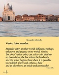 Cover: Alessandra Chemollo: Venice Alter Mundus - Marsilio Arte