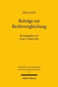 Abbildung von: Beiträge zur Rechtsvergleichung - Mohr Siebeck