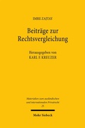 Cover: Beitr&auml;ge zur Rechtsvergleichung - Mohr Siebeck