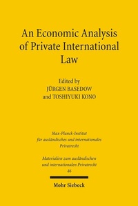 Bild: An Economic Analysis of Private International Law - Mohr Siebeck