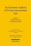Cover: An Economic Analysis of Private International Law - Mohr Siebeck