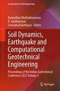 Cover: Soil Dynamics, Earthquake and Computational Geotechnical Engineering - Springer