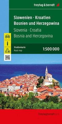 Abbildung von: Slowenien - Kroatien - Bosnien und Herzegowina, Straßenkarte 1:500.000, freytag & berndt - Freytag-Berndt und ARTARIA