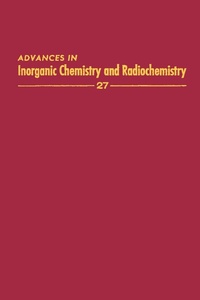 Enlarge image Cover: Advances in Inorganic Chemistry - Academic Press