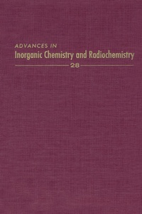 Enlarge image Cover: Advances in Inorganic Chemistry - Academic Press