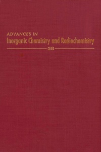 Enlarge image Cover: Advances in Inorganic Chemistry - Academic Press