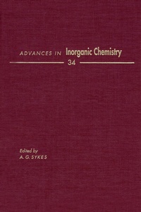 Enlarge image Cover: Advances in Inorganic Chemistry - Academic Press