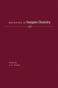 Enlarge image Cover: Advances in Inorganic Chemistry - Academic Press