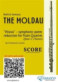 Cover: Flute Quartet score of "The Moldau" - Glissato Edizioni Musicali