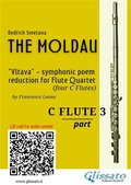 Cover: C Flute 3 part of "The Moldau" for Flute Quartet - Glissato Edizioni Musicali