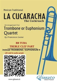 Abbildung von: Bb tuba t.c. (instead Trombone 4) part of "La Cucaracha" for Quartet - Glissato Edizioni Musicali