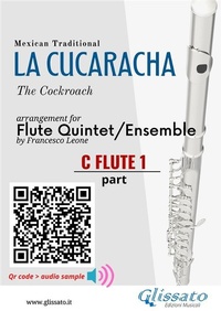 Abbildung von: C Flute 1 part of "La Cucaracha" for Flute Quintet/Ensemble - Glissato Edizioni Musicali