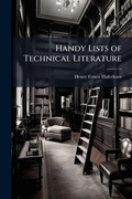 Bild: Handy Lists of Technical Literature - Nabu Press