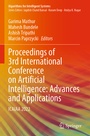 Cover: Proceedings of 3rd International Conference on Artificial Intelligence: Advances and Applications - Springer