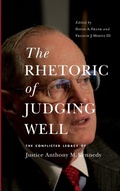 Cover: The Rhetoric of Judging Well - Pennsylvania State University Press