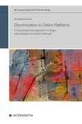Cover: Discrimination in Online Platforms - Intersentia Ltd