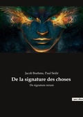 Cover: De la signature des choses - Culturea