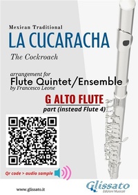Abbildung von: Alto Flute (instead C Flute 4) part of "La Cucaracha" for Flute Quintet/Ensemble - Glissato Edizioni Musicali