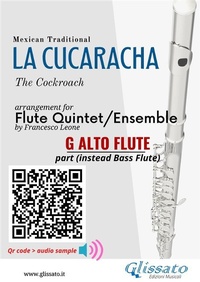 Abbildung von: Alto Flute (instead Bass) part of "La Cucaracha" for Flute Quintet/Ensemble - Glissato Edizioni Musicali