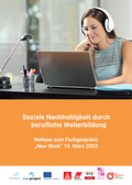 Cover: Soziale Nachhaltigkeit durch berufliche Weiterbildung - IMI-Verlag