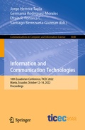 Cover: Information and Communication Technologies - Springer