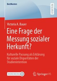 Abbildung von: Eine Frage der Messung sozialer Herkunft? - Springer VS