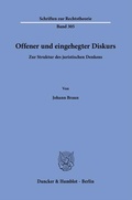 Cover: Offener und eingehegter Diskurs. - Duncker & Humblot