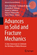 Cover: Advances in Solid and Fracture Mechanics - Springer