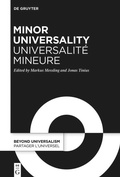 Cover: Minor Universality / Universalit&eacute; mineure - De Gruyter